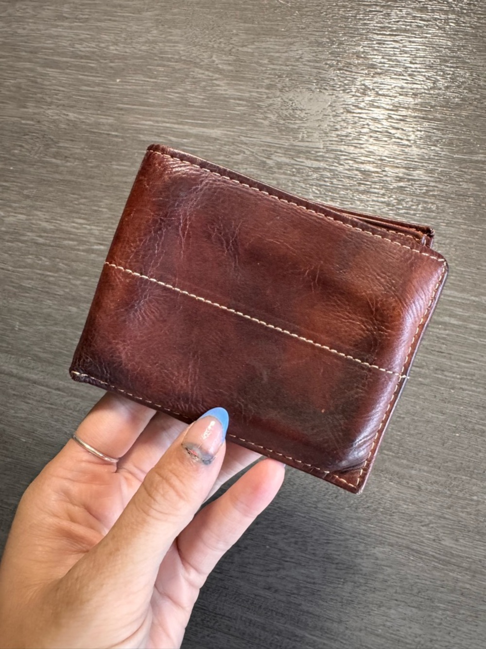 Wilson’s Leather Brown Mens Wallet Fold Over